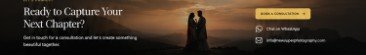 Romantic sunset silhouette of bride and groom on a scenic hillside